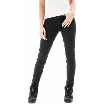 Ixon Pantalones de Moto para Mujer Judy Negros - Jeans de motocicleta, diseño específico para damas, color negro, fabricados con materiales resistentes y cómodos, incluyen protecciones en rodillas y caderas, ajuste ceñido
