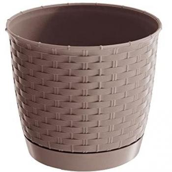 Maceta Ratolla Redonda 1,2L Color Ocre Oscuro