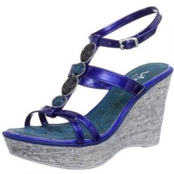 Vista 78-14305-blu - Zuecos para mujer, color azul, talla 41