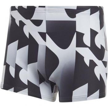 Bañador de natación adidas bóxer Allover Print hombre negro blanco - S