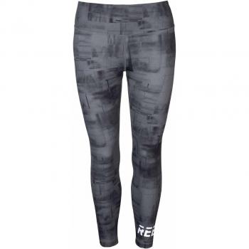 Reebok Wor Myt AOP 7/8 Tight Mallas, Mujer, Negro, S