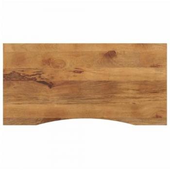Tablero escritorio con curva madera mango rugosa 110x50x2,5 cm