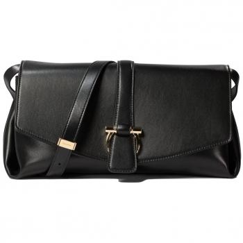 Ferragamo Women's Crossbody Bag With Flap in Black | 0777229 - Shoulder Bag FERRAGAMO Woman color Black - Size: OS - female