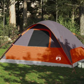 Tienda de campaña familiar iglú impermeable para 6 personas en colores azul, verde y naranja