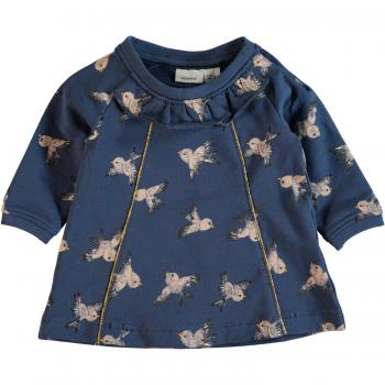 NAME IT - Sudadera de deporte - Manga Larga - para bebé niña Ensign Blue 68 cm