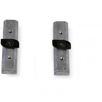Kit de Instalación Directa T-Nut Ergotron con 2 Tornillos y Soporte en T para Carritos de Portátiles y Ordenadores - Color Gris