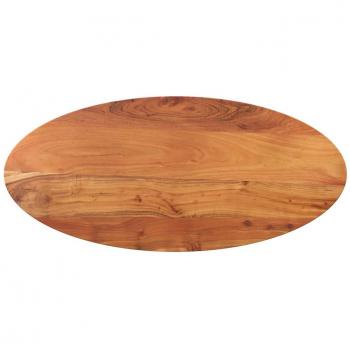 Mesa Ovalada de Madera Maciza de Acacia 110x40x2,5 cm Marrón