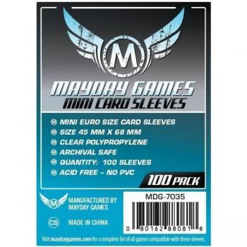 Funda Transparente para Cartas Mini Euro 45 x 68 mm (100 unidades)