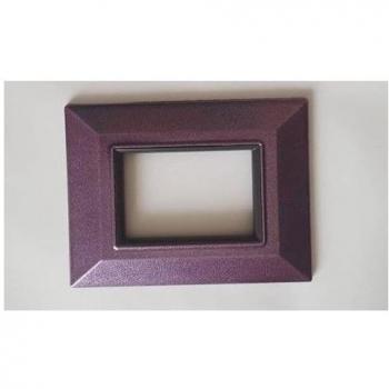 Placa Compatibles Axolute Bticino Color Púrpura Metálico - 3 Foros