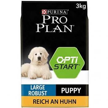 PURINA Pro Plan Comida Seco para Cachorro Grande Robusto con Optistart, Sabor Pollo - 3 Kg