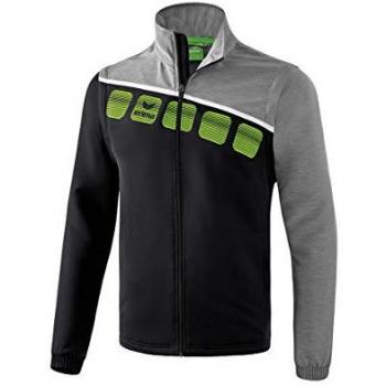 Chaqueta Erima 5-C con mangas desmontables, ligera y versátil, fabricada en material resistente al agua, con cierre frontal de cremallera, diseño moderno y funcional, incluye mangas desmontables para mayor comodidad y adaptabilidad a diferentes