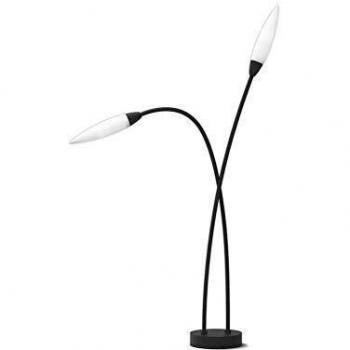 Bolardo de jardín Espiga Antracita 2 bombillas 85,3cm, Baliza para poste de varios cabezales, 2 x G9, IP65