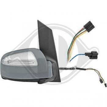 Espejo retrovisor exterior DIEDERICHS 1667228 derecho, asférico, con ajuste eléctrico y función calefactora