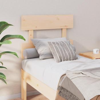 Cabecero de cama madera maciza de pino 103,5x3x81 cm