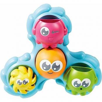 TOMY Games E72820C Spin & Splash Toomies Octopus Bath Toy for Water Play Suitable for 1, 2, 3 & 4 Year Olds Girls & Boys, Various