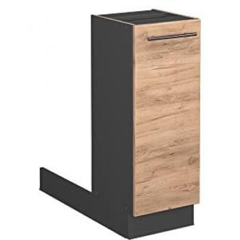 Isla de cocina Fame-Line 30 cm, Roble dorado sin encimera Vicco