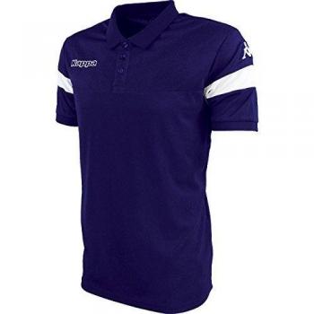 Kappa Salto Polo de Manga Corta, Niños, Azul Marino/Blanco, 14Y