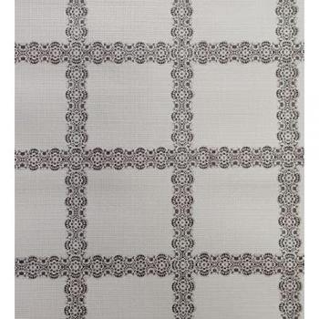 Mantel Mesa Antimanchas PVC Impermeable con Base de Teflón, Diseño Flores Cuadrados, Medida 140x160 cm