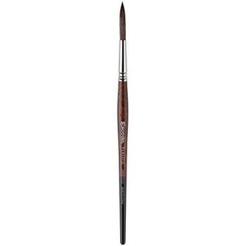 Pincel Escoda Versatil Serie 1549 para acuarela y acrílico, mango corto, sintético, Kolinsky Rigger, tamaño 10