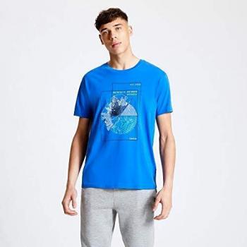 Dare2b Stringent-Camiseta Estampada De Algodón Y Manga Corta T-Shirts/Polos/Vests, Hombre, Olympian Blue, XXL