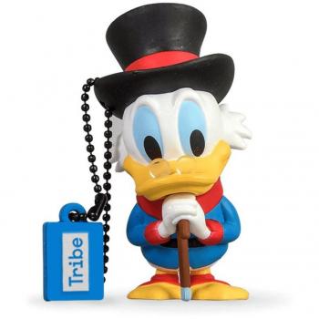 Tribe Disney Pendrive - Memoria USB Flash Drive 2.0, de goma, de 8 GB con llavero, diseño Uncle Scrooge