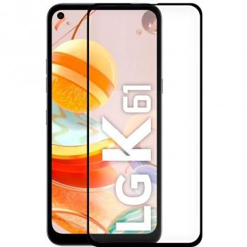 Protector de Pantalla Cristal Templado COOL para LG K61 (FULL 3D Negro)