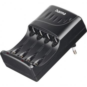 Cargador Universal para Pilas AA y AAA - Hama 00223553, Negro, 190 mA