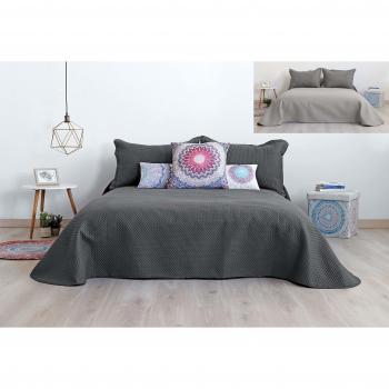 Secaneta Stilia Colcha y Funda de Cojín con Diseño de Quilteado, Multicolor