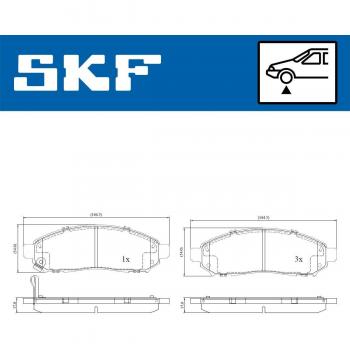 Juego de pastillas de freno SKF VKBP 80259 A