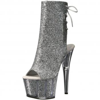 Pleaser Adore 1018G/S/M Women's Glitter Ankle Boot