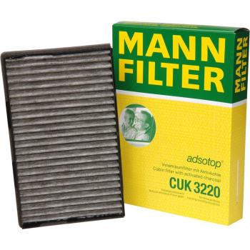 Original MANN-FILTER Interior Filter CUK 3220 – Pollen filter with active charcoal – For passenger cars