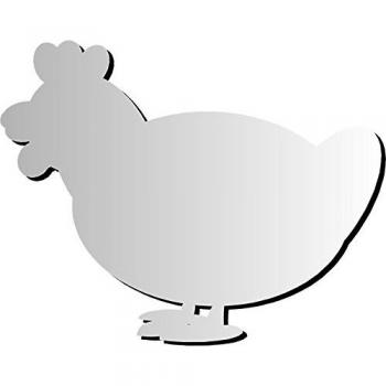 HenBea 952 - Espejo Infantil Acrilico Irrompible Forma Animales GALLINA