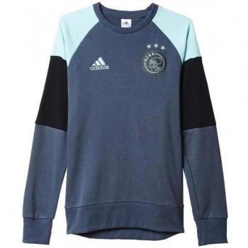 adidas Ajax Swt Top - Sudadera para hombre, color azul / negro / azul, talla M