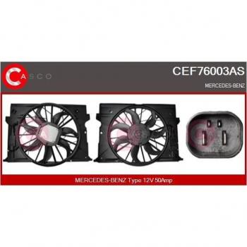 Casco CEF76003AS Motor Eléctrico con Ventilador de Radiador