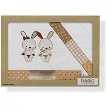 Sábanas Cuna Password Blanco Beige