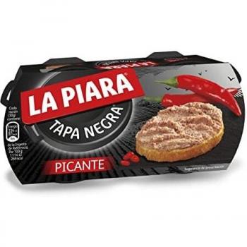 La Piara Paté Tapa Negra Picante - Paquete de 2 x 73 gr - Total: 146 gr