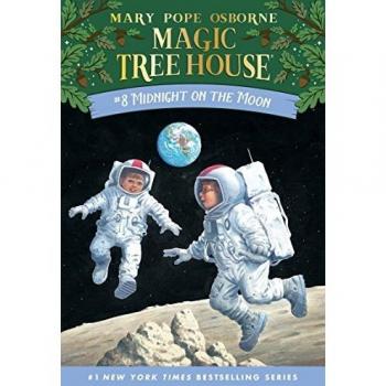 Midnight on the Moon (Magic Tree House Series #8) - Paperback, Children's Literature, Adventure Fiction, Suitable for ages 6-9, Part of a popular series featuring Jack and Annie, Engaging storytelling with educational elements about space