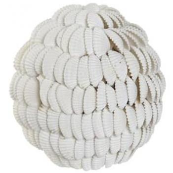 Bola Decorativa Home ESPRIT Blanco 9 x 9 x 9 cm