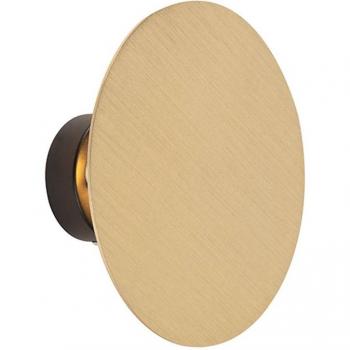 Aplique inteligente redondo dorado con 2 bombillas WiFi G9 - Puleggia