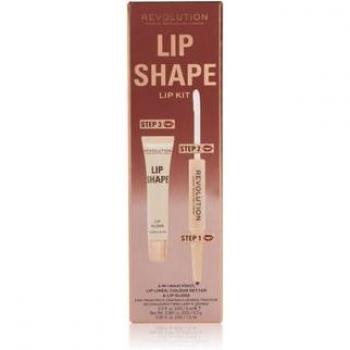 Makeup Revolution Lip Shape Kit - Lip Set, Shade: Brown Nude, 1 pc