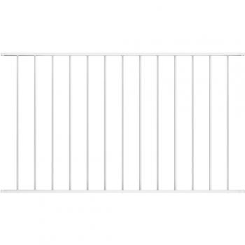 vidaXL Fence Panel Powder-coated Steel 1.7x0.75 m White