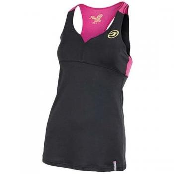 Bullpadel Busy - Camiseta de tirantes para mujer, color negro, talla XL