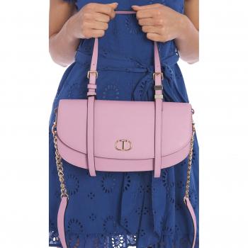 Twinset Women's Shoulder Bag Smooth 2.0, Pink, Size: ONE SIZE