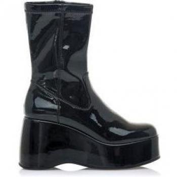 Mustang Botines Mujer Night Negro con Plataforma Retro Cuña Otoño/Invierno 2023