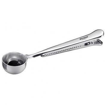 Westmark Cuchara dosificadora de café con pinza de cierre, Para 6 gramos de café en polvo, Longitud: 17,6 cm, Acero inoxidable, 15382270