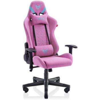 Silla Gaming Ergonomica de Tela Rosa Topacio VALK Nyx con Accoudoirs 2D e Inclinación