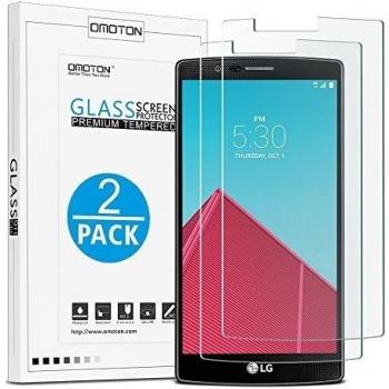 OMOTON [2-pack] Cristal Templado LG G4 Protector de Pantalla con[9H Dureza][Alta Definicion][Garantía de por vida]