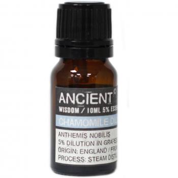 Aceite Esencial de Camomila Diluido - Propiedades y Usos, 100% natural, ideal para aromaterapia, relajante, antiinflamatorio, fórmula diluida para uso seguro en la piel