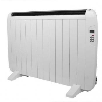 Estufa Eléctrica Emisor Térmico Gaban 1800W Aluminio Blanco con Control Remoto y Temporizador