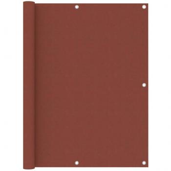 Toldo para balcón de tela oxford terracota 120x400 cm